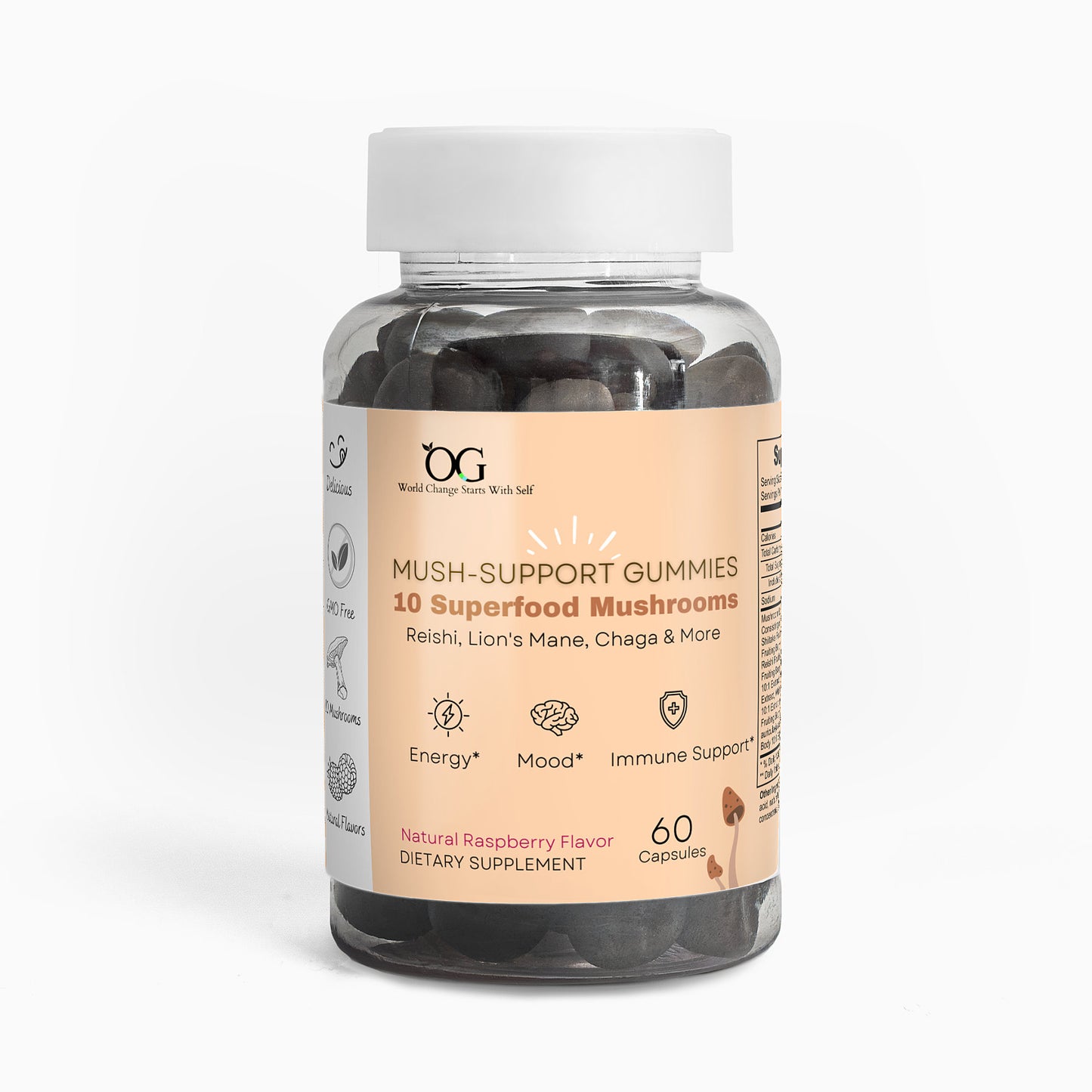 Functional Mushroom Gummies For Energy & Immune Support