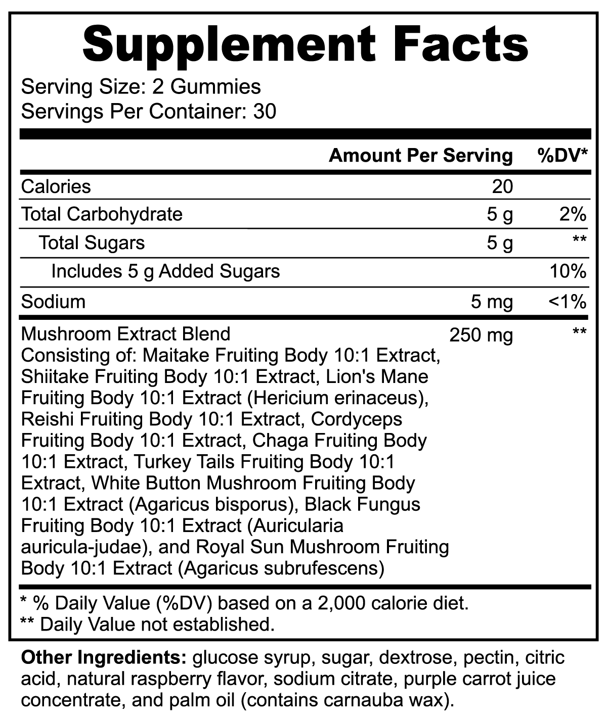 Functional Mushroom Gummies For Energy & Immune Support